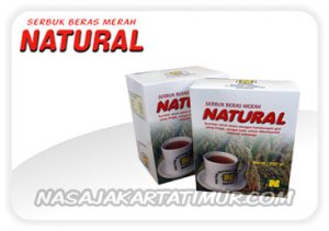 serbuk beras merah natural