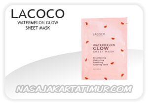 lacoco watermelon glow sheet mask